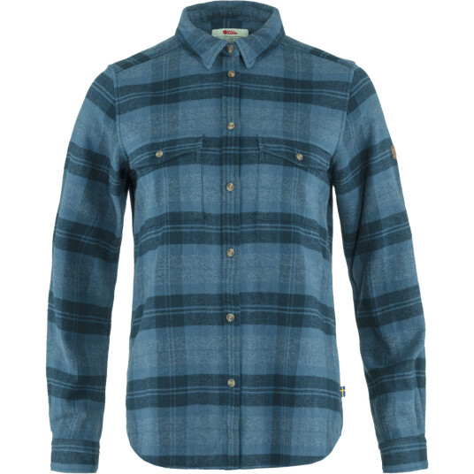 Fjellreven Övik Heavy Flannel Shirt W Indigo Bluedark Navy M