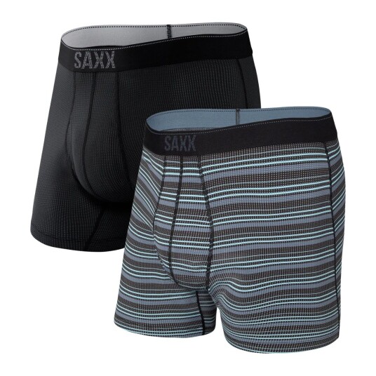 Saxx Man Saxx 2pk Quest Boxer Sunrise Stripe/black Ii S