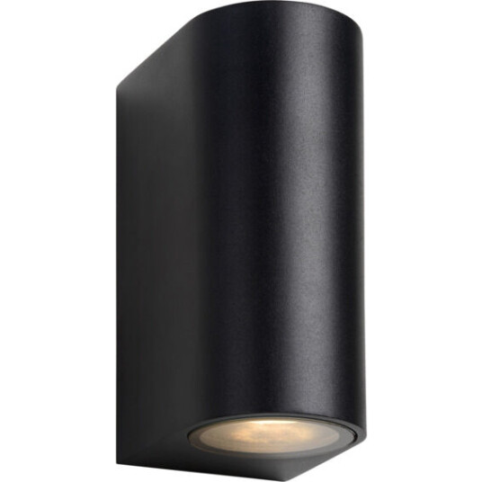 Lucide Zora 2 Utendørs Vegglampe 2xGU10 IP44 Sort - 91848