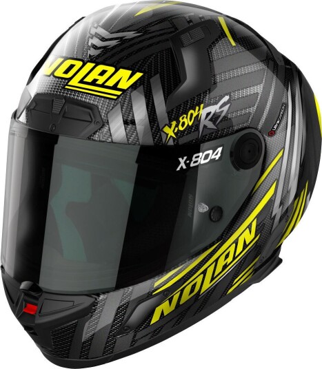 Nolan X-804 RS Ultra Carbon Spectre Hjelm XL Svart Grå Gul