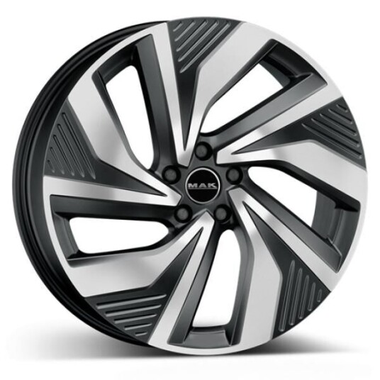 Mak Electra Black Polished 7.5x19 5x112 ET50 B57.1