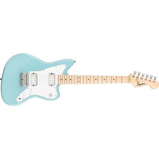 Squier Mini Jazzmaster Hh Daphne Blue, Maple Fingerboard