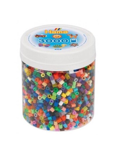 Hama Ironing Beads in Pot Color Mix 68 3000pcs.