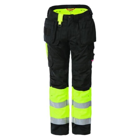 Strakofa Synlig Plus Håndverksbuk, kl 2 Str. 44, Sort/Gul, HiVis