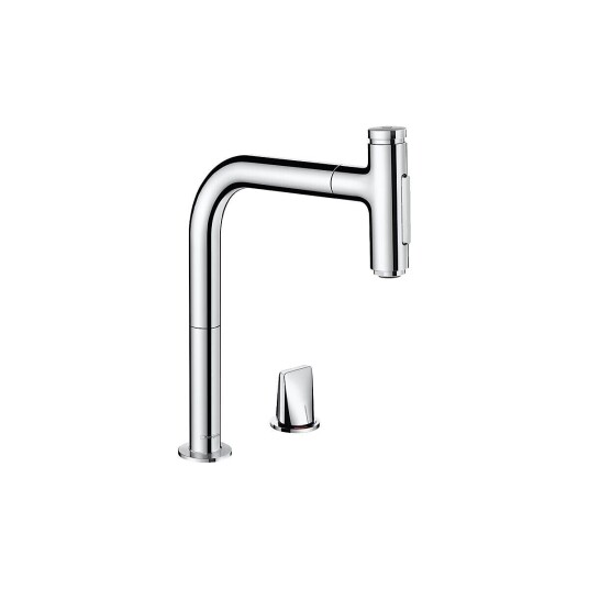 Hansgrohe Metris M71 Kjøkkenbatteri Med uttrekkbar tut, sBox, Krom