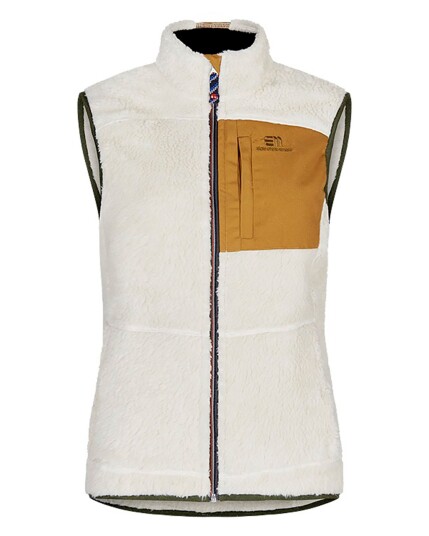 Elevenate Glacier Pile Vest W Ecru (Storlek S)