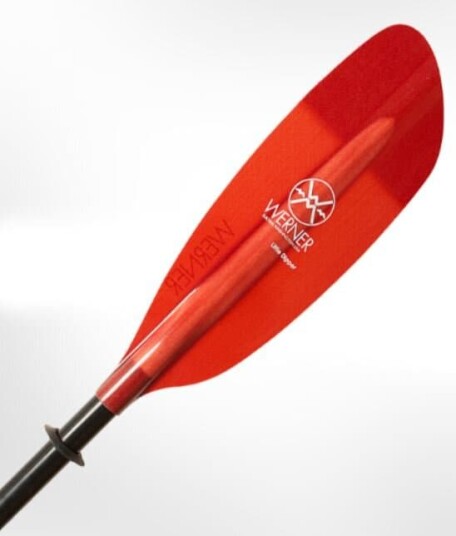 Werner Little Dipper Karbon/Glassfiber, Bøyd skaft Translucent Red 215 Small diameter