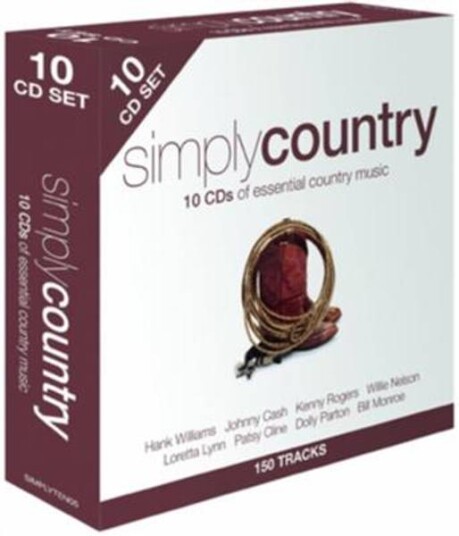 Simply Country 10CD Diverse Artister In A 10CDBox