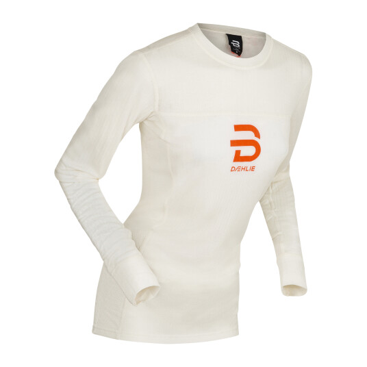 D?hlie Performance-tech Long Sleeve, baselayer dame XS Snow White