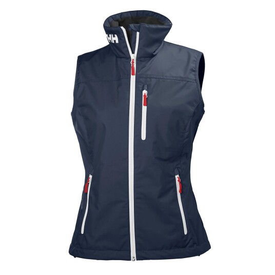 Helly Hansen Dame Crew Lett Seilervest Marineblå XL HvitXL