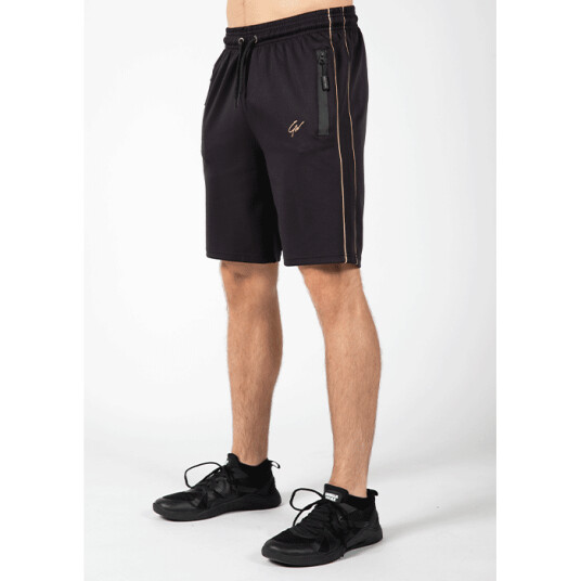 Wenden Track Shorts, Black/Gold Svart/Guld Small