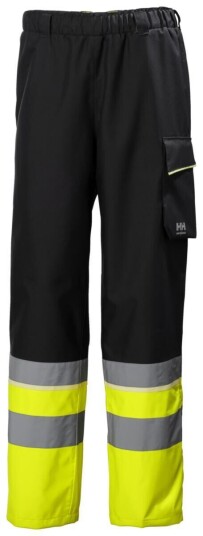 HH UC-ME HiVis Skallbukse, kl. 1 Mann, Str. 4XL, Sort/HiVis gul