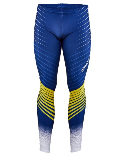 Craft Ski Team Swe Race Tights M White/Maritime (Storlek XS)