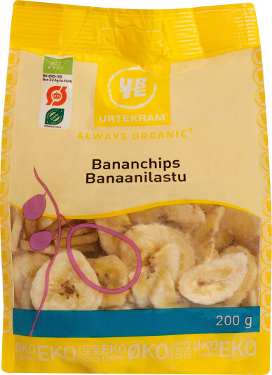 Urtekram Organic Banana Chips 200gram