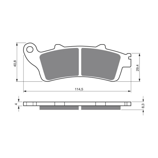 Goldfren Bremseklosser - Honda/Victory Klosser foran