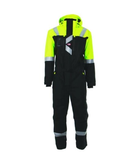 Strakofa Kjeledress Aquapro 284-2706 Unisex, Str. XXXL, Sort/Gul