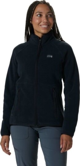 Mountain Hardwear Women's Polartec Double Brushed Full Zip Jacket Sort M Woman