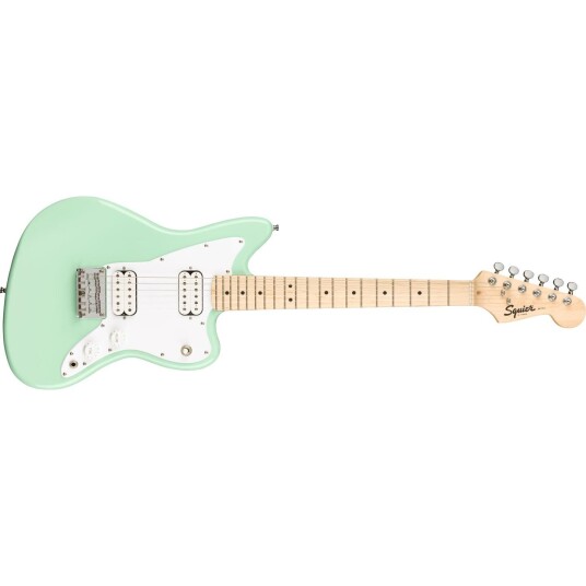 Squier Mini Jazzmaster Hh Surf Green, Maple Fingerboard