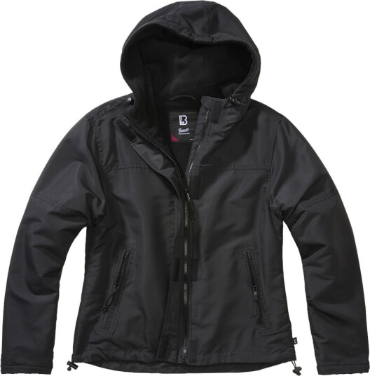 Brandit Windbreaker Frontzip Damejakke L Svart