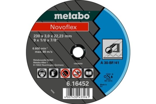 Metabo 616442000, Kutteskive, Flatt Senter, Stål, Metabo, 2,22 Cm, 11,5 Cm