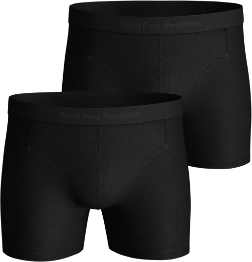 Bjørn Borg Lyocell Boxer 2pk Herre Black Beauty S