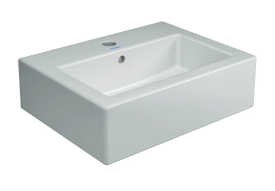 Duravit Vero Toppmonetert servant 450x350 mm, 1 bl.hull, m/overløp, Hvit