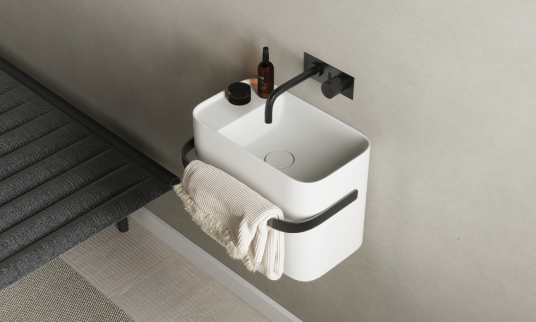 Copenhagen Bath Yuno Rail 41 servant 410x240 mm, Hvit Matt