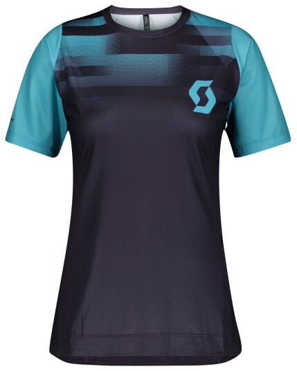 Scott Trail Vertic Pro S/SL Shirt W Dark Purple/Breeze Blue (Storlek S)