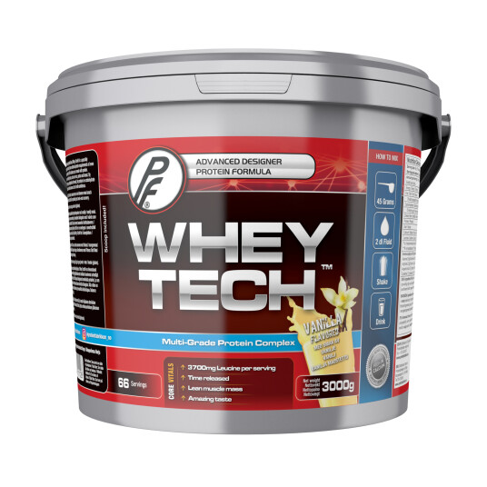 Proteinfabrikken Whey Tech 3 kg, proteinpulver 3kg Vanilla