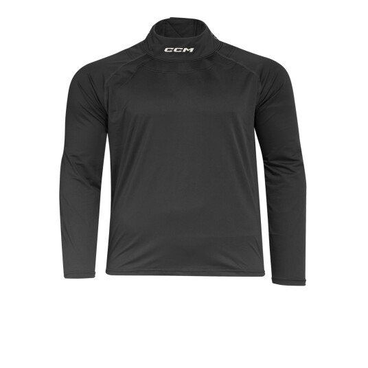 CCM Neck Guard LS TOP, langermet genser unisex L BLACK