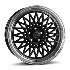 BORBET B Black Rim Polished 7x17 4x108 ET20 B65.1