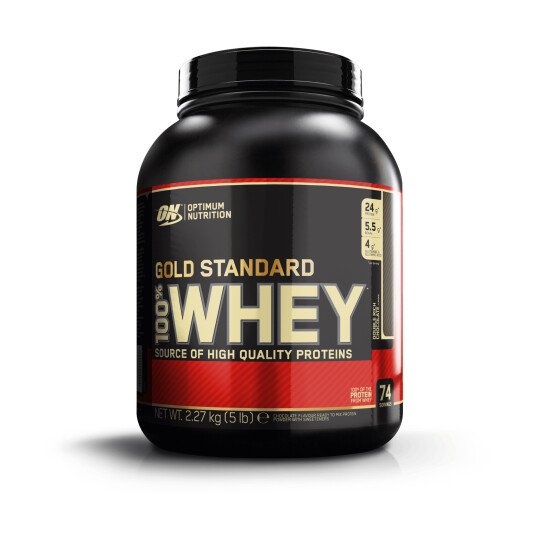 Optimum Nutrition 100 % Whey Gold Standard 2270 g, proteinpulver 2270g Double Rich Chocolat