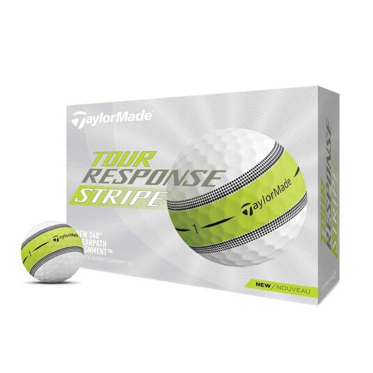 Taylormade Tour Response Stripe Golfball Hvit/gul