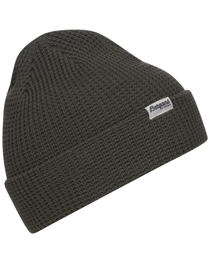 Bergans Waffle Knit Beanie Green Mud