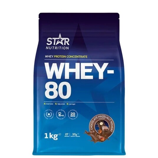 Star Nutrition Whey-80 Chocolate Hazelnut Nougat 1kg