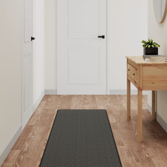 vidaXL Teppeløper sisal-utseende antrasitt 50x150 cm