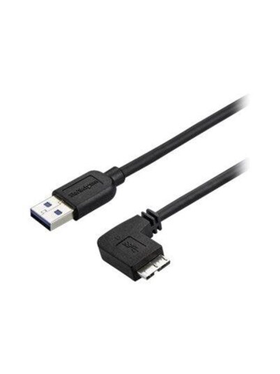 StarTech.com 6ft Slim Right-Angle Micro USB 3.0 Cable - M/M - USB 3.1 Gen 1 - USB cable - 2 m