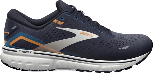 Brooks Ghost 15 Herre Peacoat/Blue/Orange Pop 43