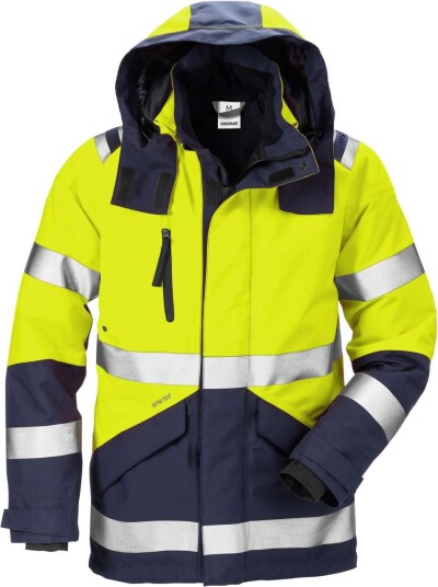 Fristads Skaljacka Gore-Tex 4988 Gxb, Klass 3 Varsel Gul/marinblå M