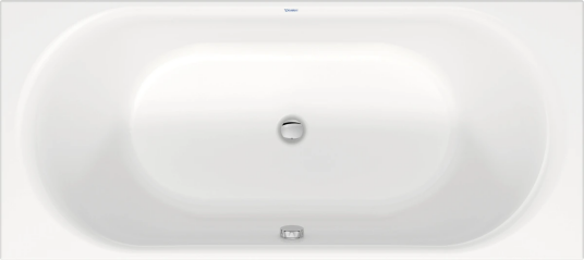 Duravit D-Neo Badekar for innbygging 1800x800 mm, Hvit