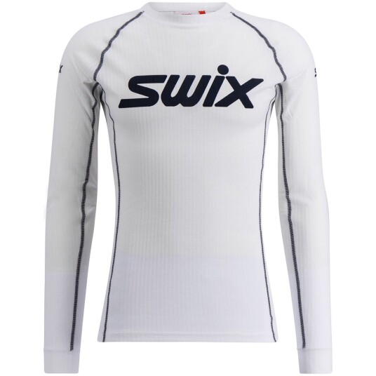 Swix Racex Classic Long Sleeve M Bright White/ Dark Navy M