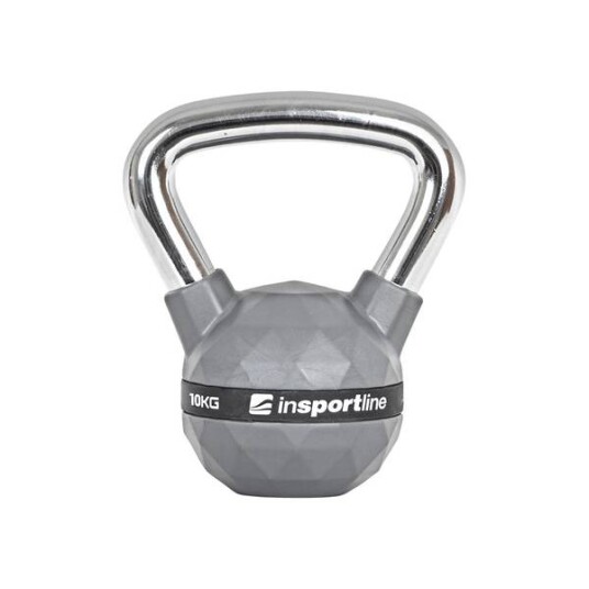 Gummibelagt Kettlebell inSPORTline PU 10 kg