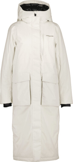 Didriksons Women's Leya Parka Long 3 44 , White Foam