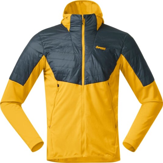 Bergans Men's Senja Midlayer Hood Jacket Gul L Man