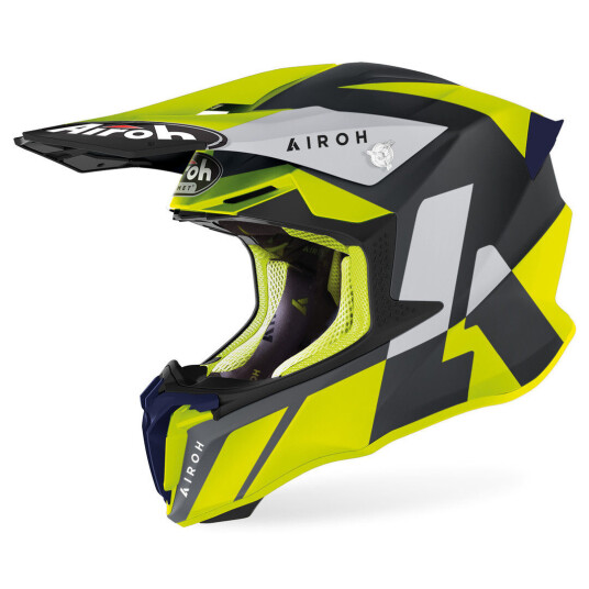 Airoh Twist 2.0 Lift Motocross hjelm 2XL Svart Gul