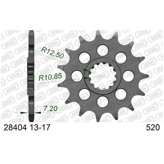 AFAM Framdrev 520, 16T ZX10R/RR, ZX7R/RR, GSR, GSX-R, GSX-S++