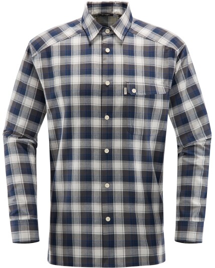 Haglöfs Tarn Flanell Shirt M Magnetite/Cobalt Blue (Storlek M)