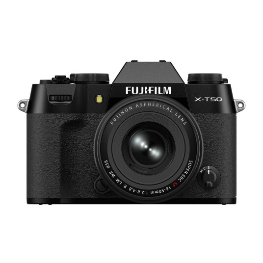 Fujifilm X-T50 kit med XF 16-50mm Sort Bakbelyst 40.2 megapixel X-Trans