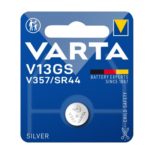 VARTA V13GS/V357/SR44BLI KNAPPCELLEBATTERI