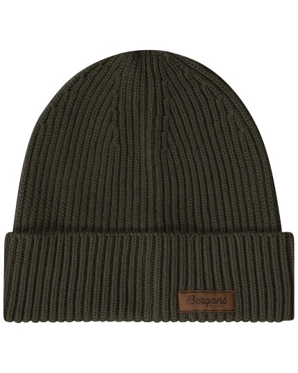 Bergans Nordmarka Merino Beanie Dark Green Mud